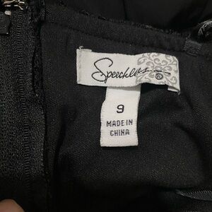 Speechless Black Women's Dress with Subtle Texture